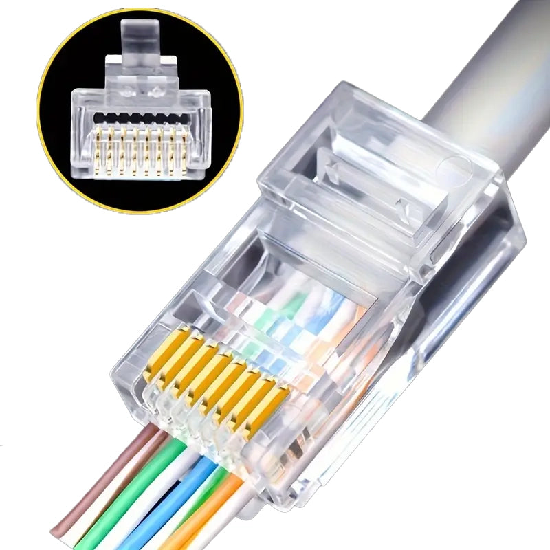 Load image into Gallery viewer, 4XEM 100PK Cat6A RJ45 Ethernet Plugs/Connectors