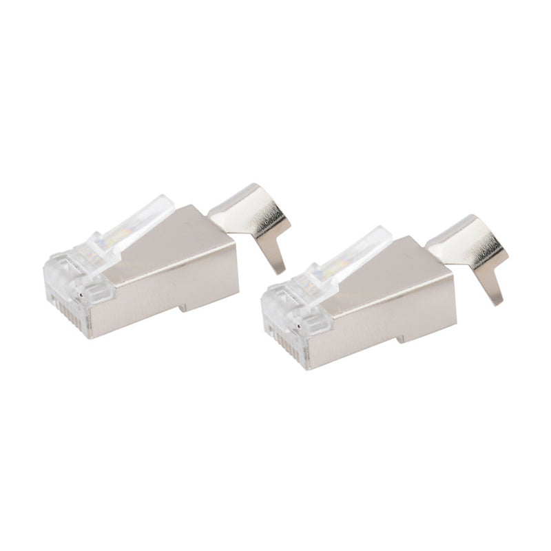 Load image into Gallery viewer, 4XEM 100PK Shielded Cat6A RJ45 Ethernet Plugs/Connectors