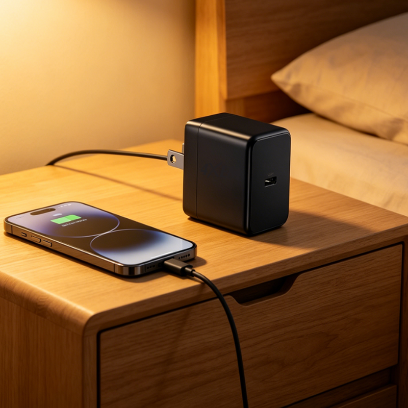Load image into Gallery viewer, 4XEM 20W USB-C Power Delivery GaN Wall Charger – Compact Fast Charging Adapter, Black