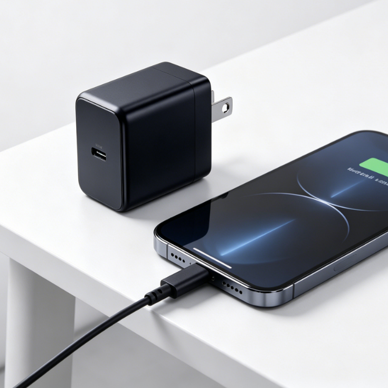 Load image into Gallery viewer, 4XEM 30W USB-C GaN Wall Charger with PD & PPS Fast Charging – Compact Travel Power Adapter for iPhone, Samsung & USB-C Devices (Black)