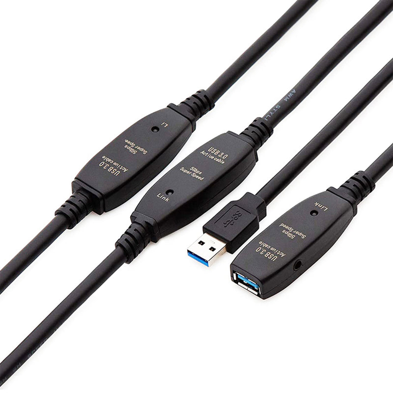 Load image into Gallery viewer, 4XEM 20M Active USB 3.0 Extension Cable with LED signal