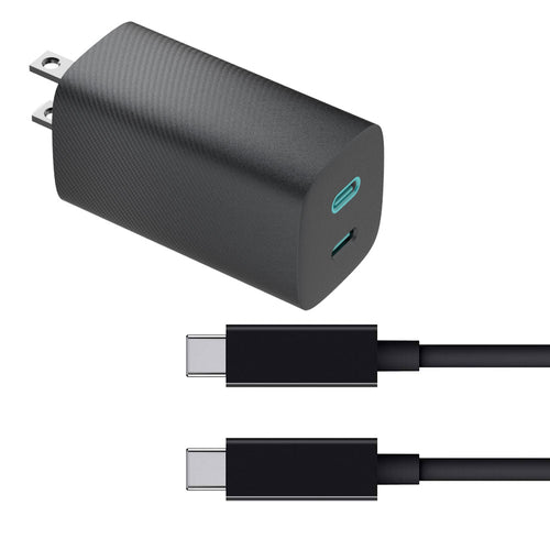 4XEM 45W 6FT USB-C to USB-C Laptop GaN Charging Kit – Black