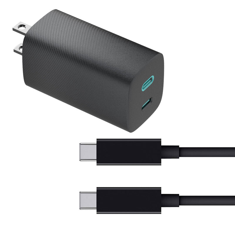 Load image into Gallery viewer, 4XEM 45W 6FT USB-C to USB-C Laptop GaN Charging Kit – Black