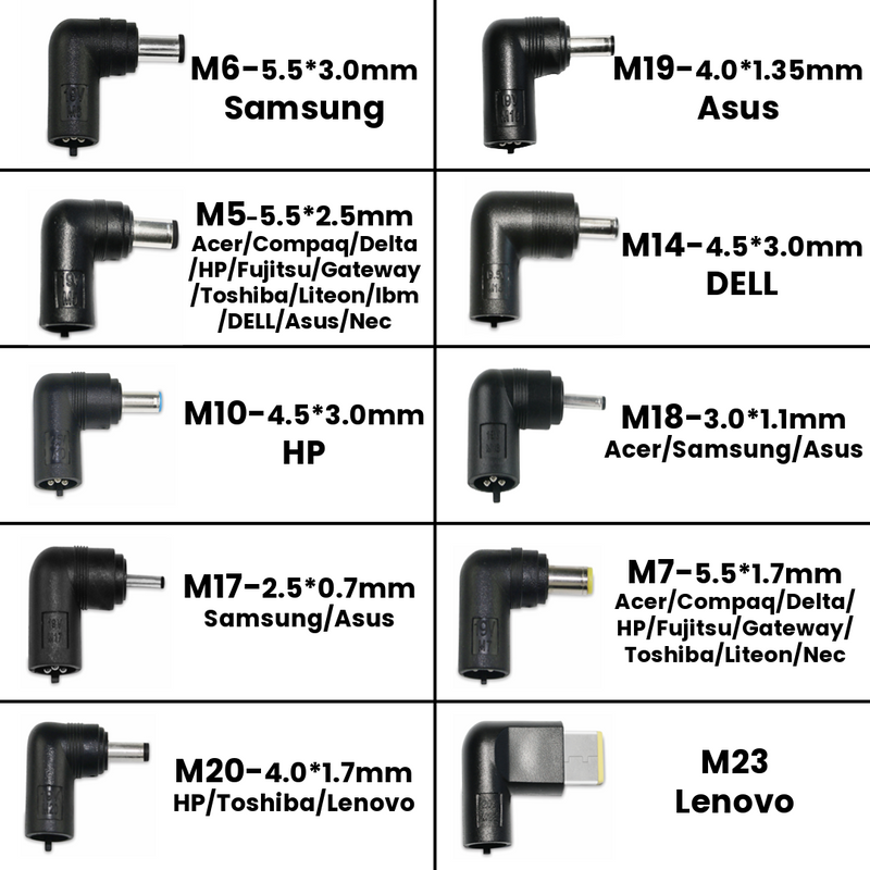 Load image into Gallery viewer, 4XEM 45W Universal Laptop Charger with 10 interchangeable tips