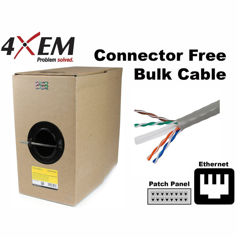 Load image into Gallery viewer, Image: This product is connector free bulk cable used best for patch panels and ethernet connection.