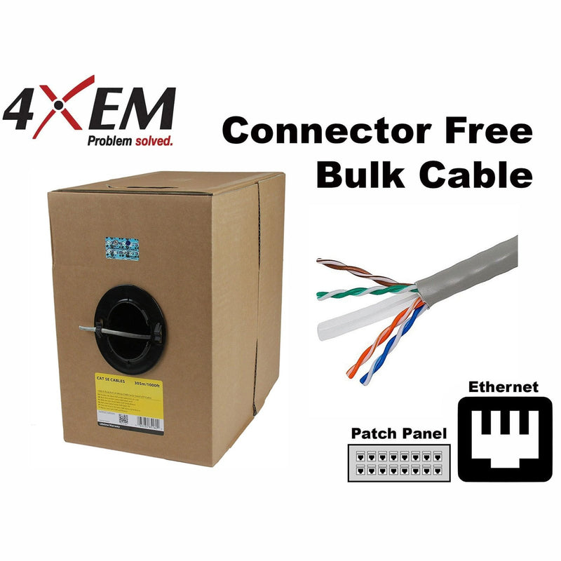 Load image into Gallery viewer, Image: This product is connector free bulk cable used best for patch panels and ethernet connection.