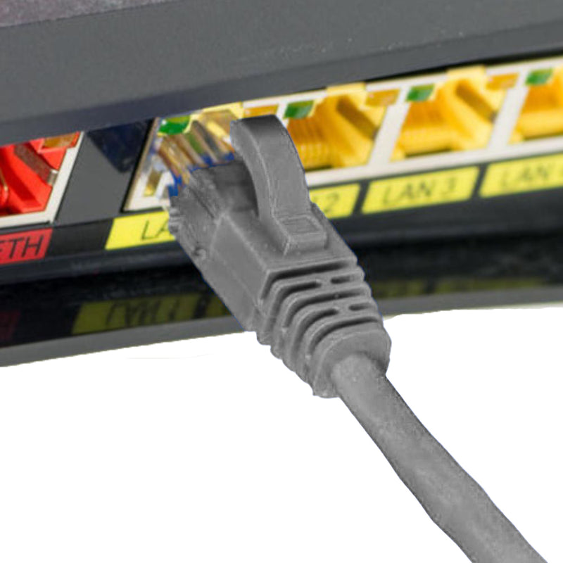 Load image into Gallery viewer, 4XEM 100FT Cat5e Molded RJ45 UTP Network Patch Cable Gray