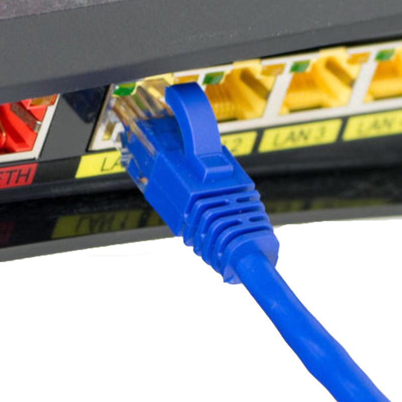 Load image into Gallery viewer, 4XEM 35FT Cat6 Molded RJ45 UTP Network Patch Cable Blue