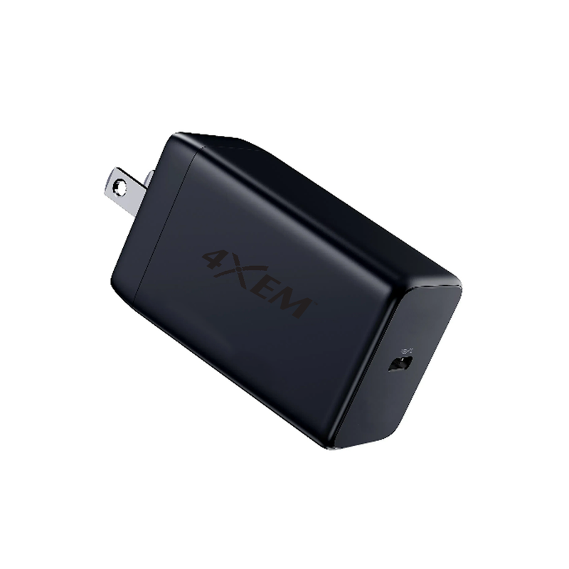 Load image into Gallery viewer, 4XEM 65W USB-C GaN Wall Charger – Fast Charging Power Adapter Compact Travel Charger for Laptops, Tablets & Smartphones (Black)