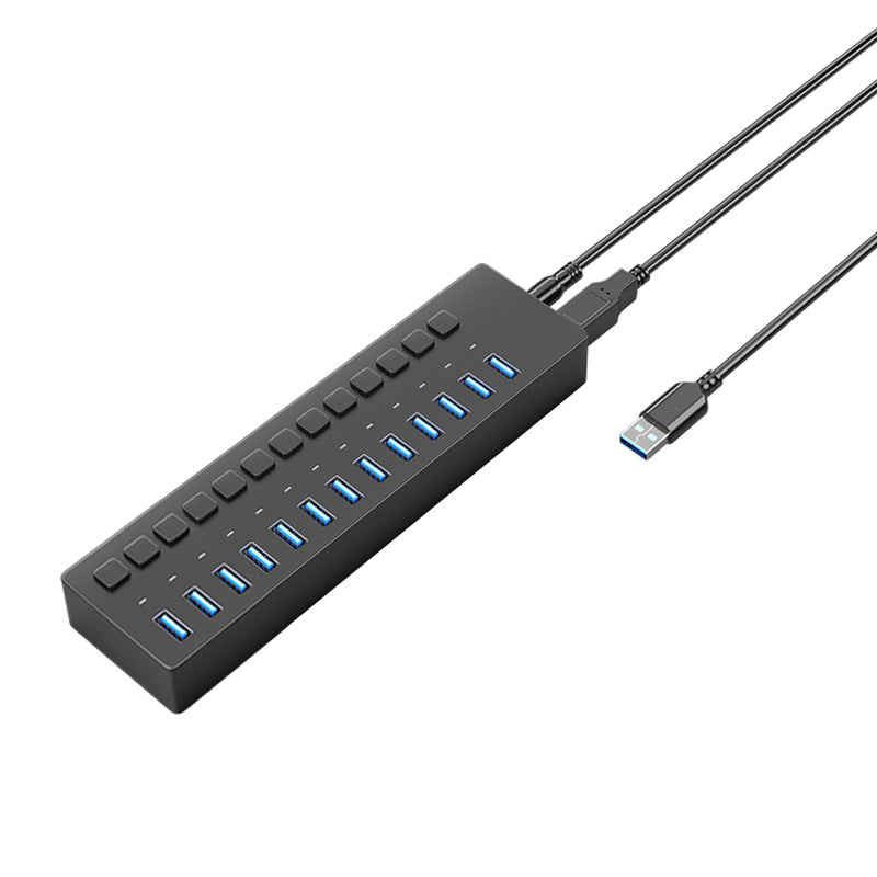 Load image into Gallery viewer, 4XEM 13 Port USB 3.0 Power Switch Data Transfer Hub