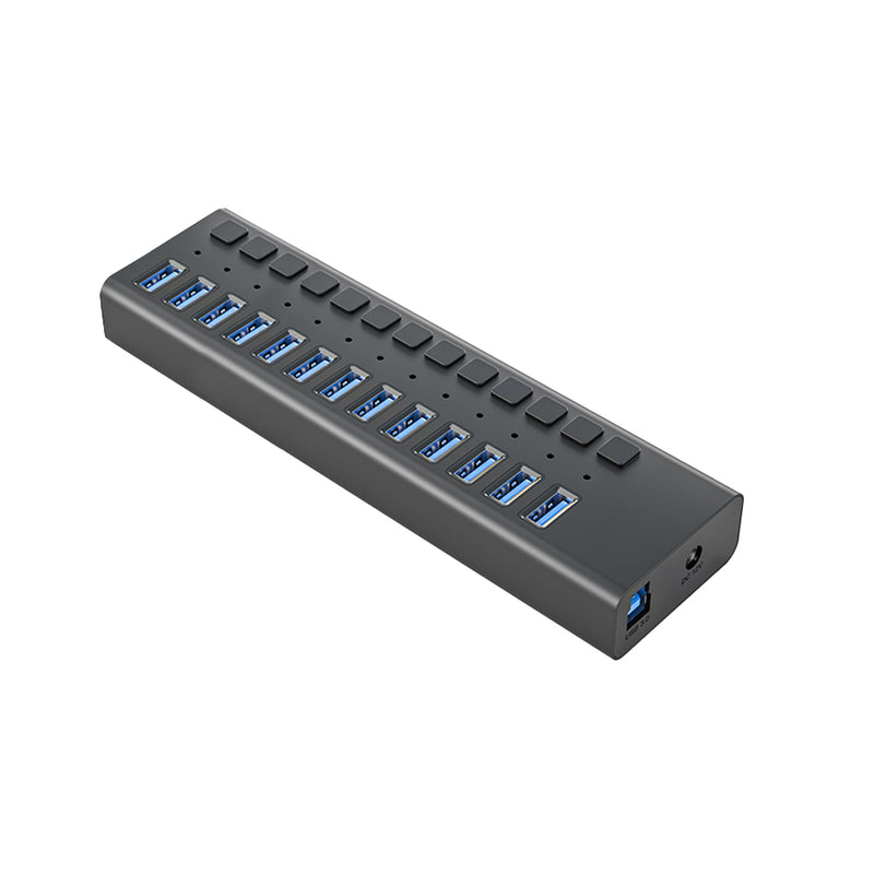 Load image into Gallery viewer, 4XEM 13 Port USB 3.0 Power Switch Data Transfer Hub
