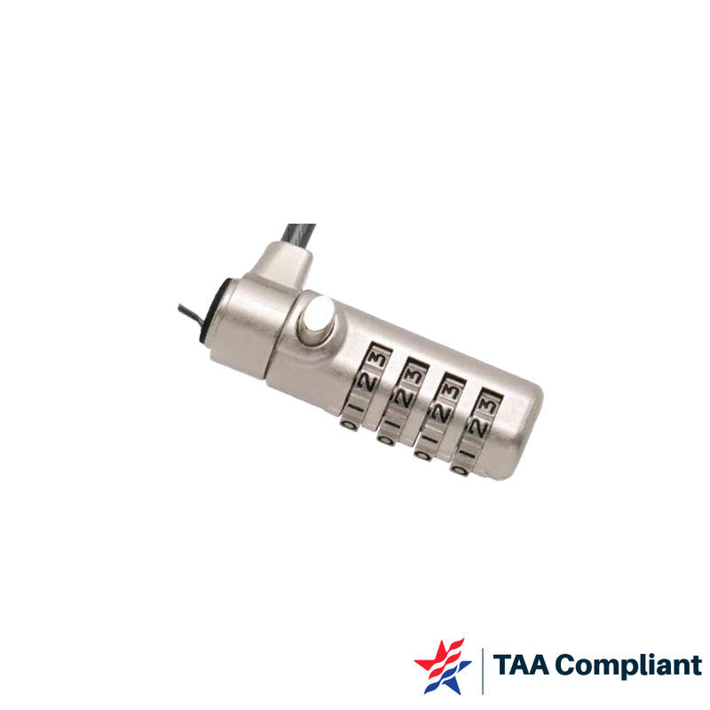 Load image into Gallery viewer, 4XEM Noble Wedge Slot Laptop Combination Lock – TAA compliant