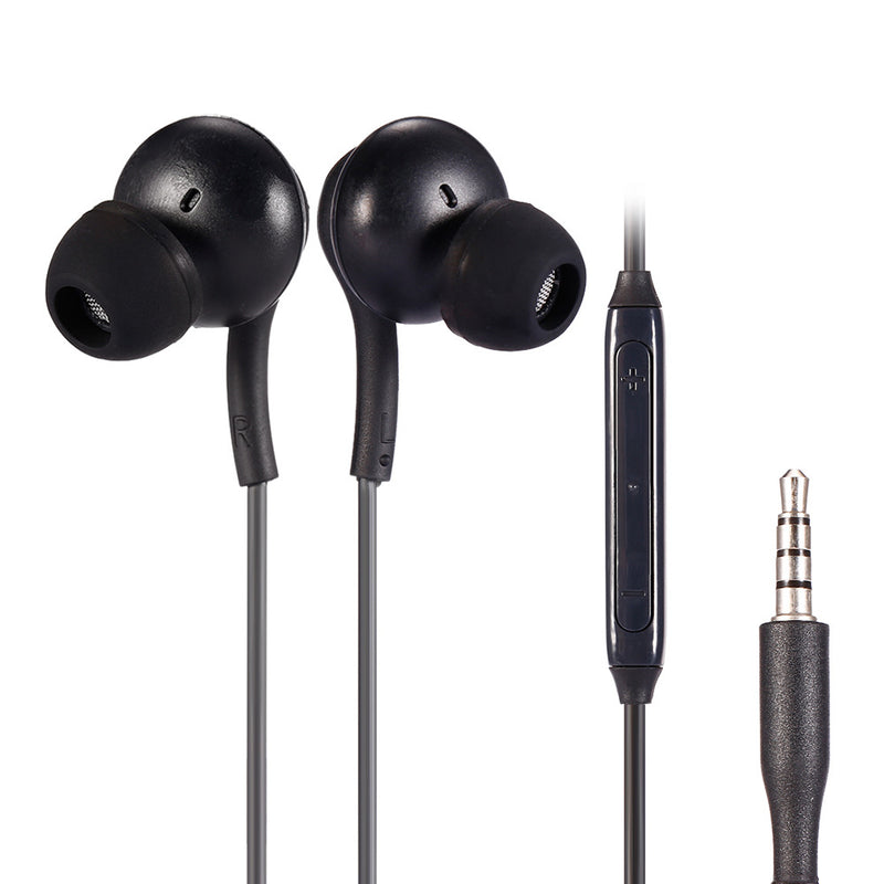 Load image into Gallery viewer, 4XEM 3.5mm AKG Earphones with Mic and Volume Control Black