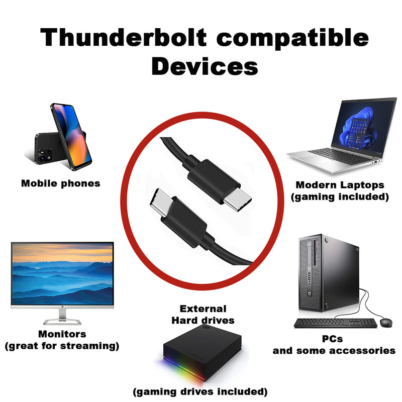 Load image into Gallery viewer, 4XEM 40Gbps 6FT Thunderbolt 4 USB-C cable
