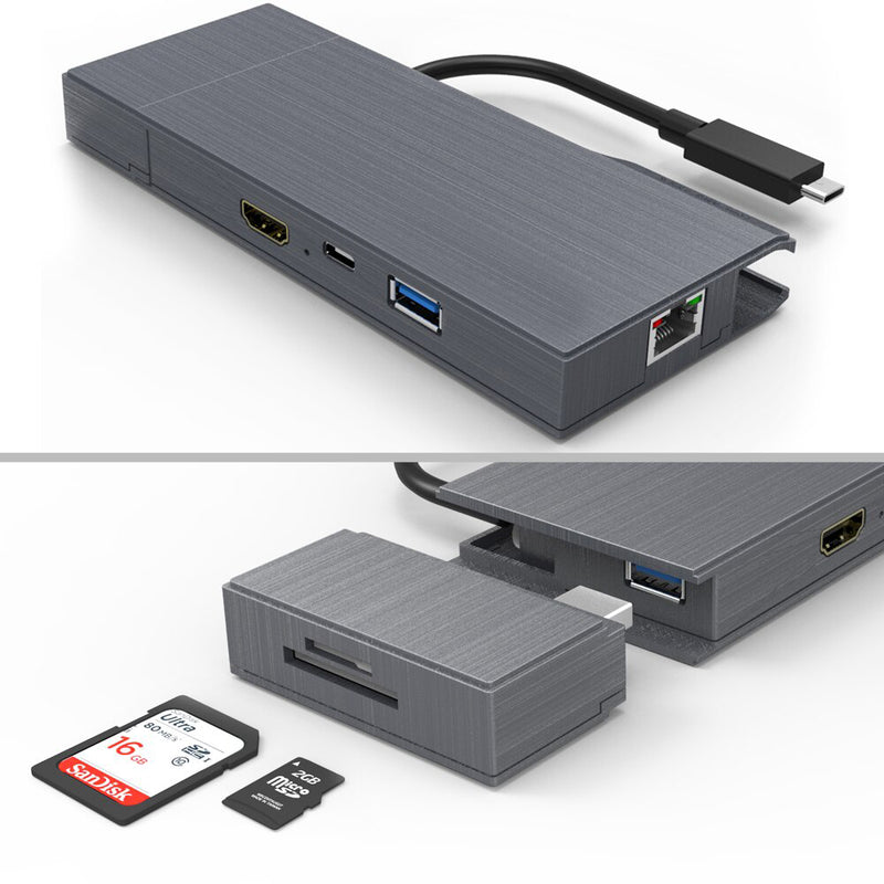 Load image into Gallery viewer, 4XEM USB-C Mini Docking Station with Gigabit Ethernet Port
