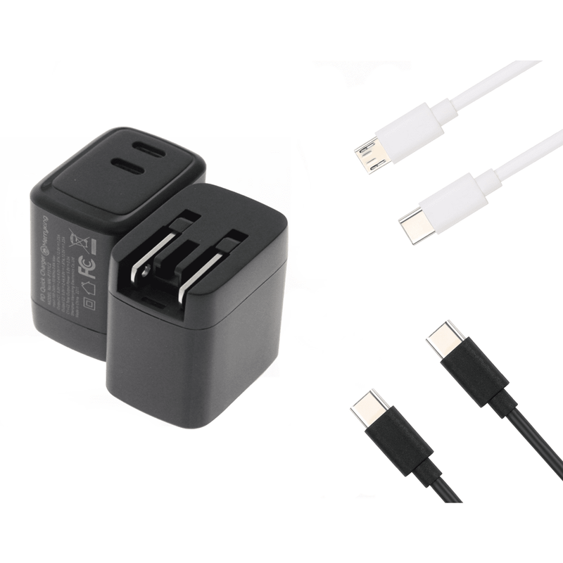 Load image into Gallery viewer, 4XEM 15W 2xUSB-C PD Charging Kit with Interchangeable Wall Adapters