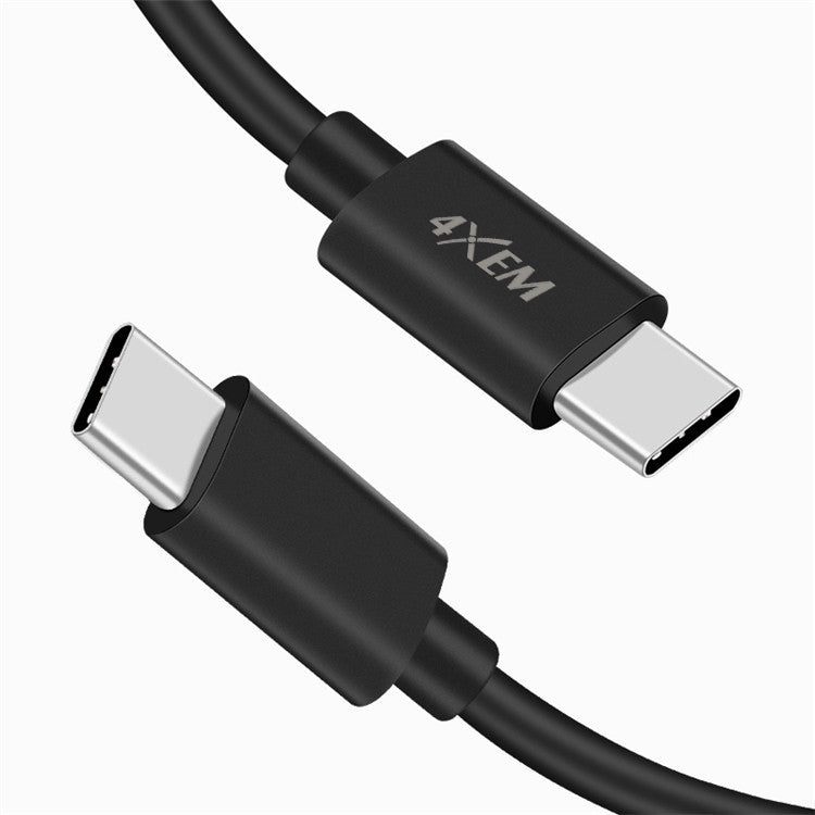 Load image into Gallery viewer, 4XEM 18-Inch USB-C to USB-C Cable – 60W Fast Charging, 480Mbps Data Transfer, Type-C PD Charging Cable, Black