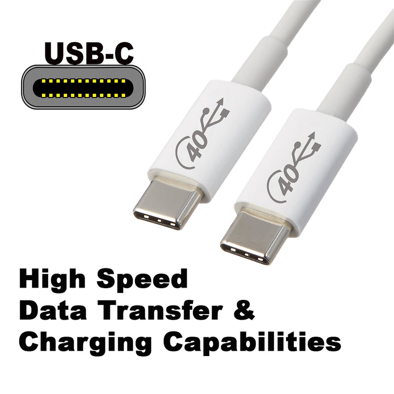 Load image into Gallery viewer, 4XEM USB-C to C 40 Gigabit 200CM/2M Cable White