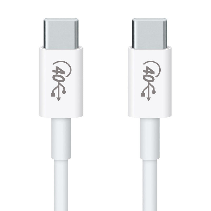 Load image into Gallery viewer, 4XEM USB-C to C 40 Gigabit 200CM/2M Cable White