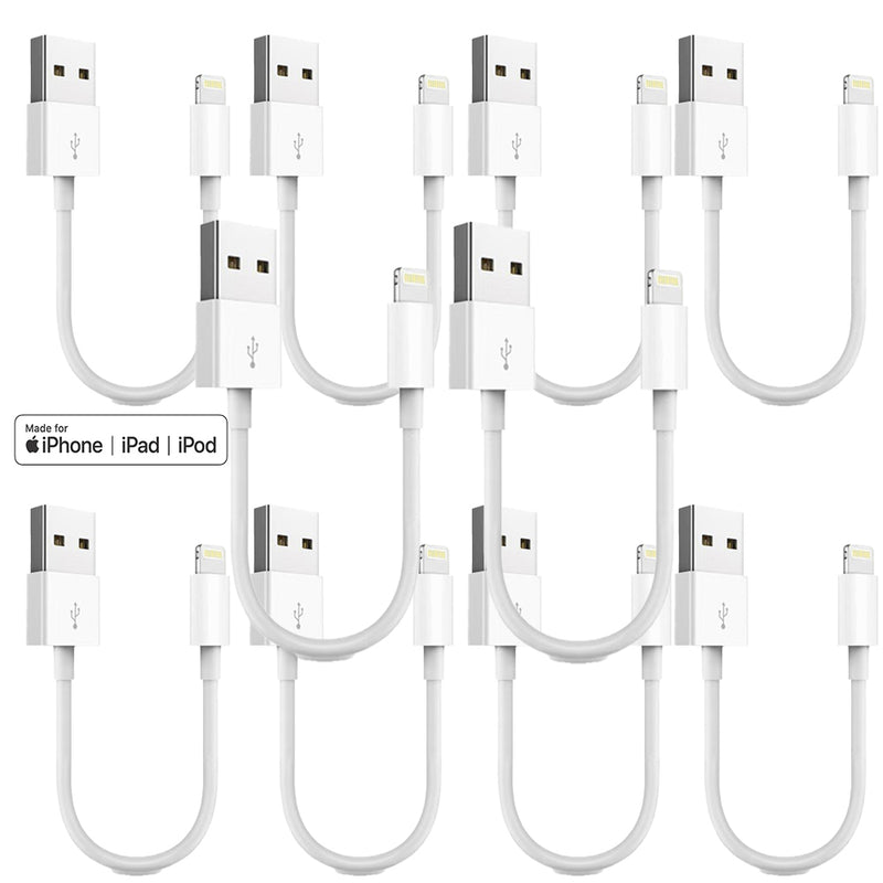 Load image into Gallery viewer, 4XEM 10 Pack 1FT USB-A to Lightning Cable White – MFi Certified