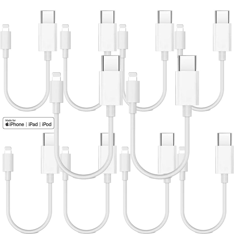 Load image into Gallery viewer, 4XEM 10 Pack 1FT USB-C to Lightning Cable White – MFi Certified