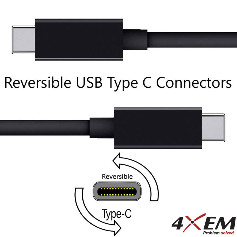 Load image into Gallery viewer, 4XEM 45W 6FT USB-C to USB-C Laptop GaN Charging Kit – Black
