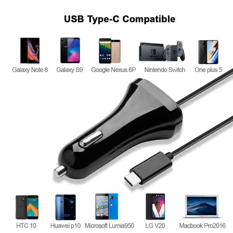 Load image into Gallery viewer, 4XEM USB-C 27W High Speed Car Charger - Black