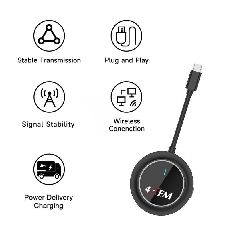 Load image into Gallery viewer, 4XEM USB Type C to HDMI Wireless Display Adapter – with Power Delivery