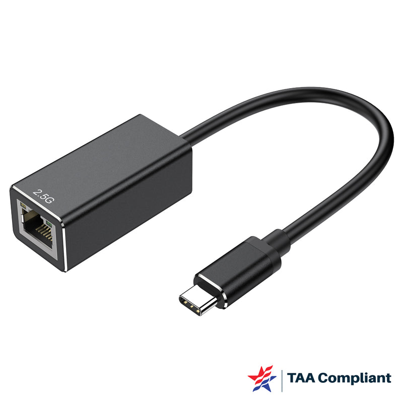 Load image into Gallery viewer, 4XEM USB-C to 2.5 Gbps RJ-45 Ethernet Adapter – TAA