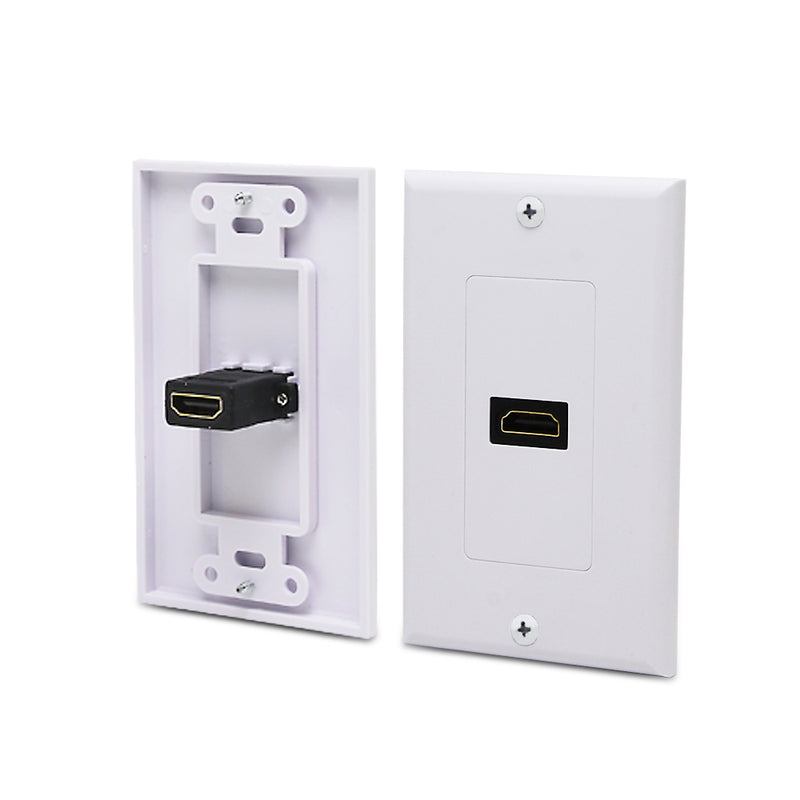 Load image into Gallery viewer, 4XEM 1 Port/Outlet Female HDMI Wall Plate White
