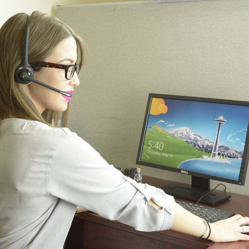 Load image into Gallery viewer, 4XEM Bluetooth Wireless Office Single Speaker Headset