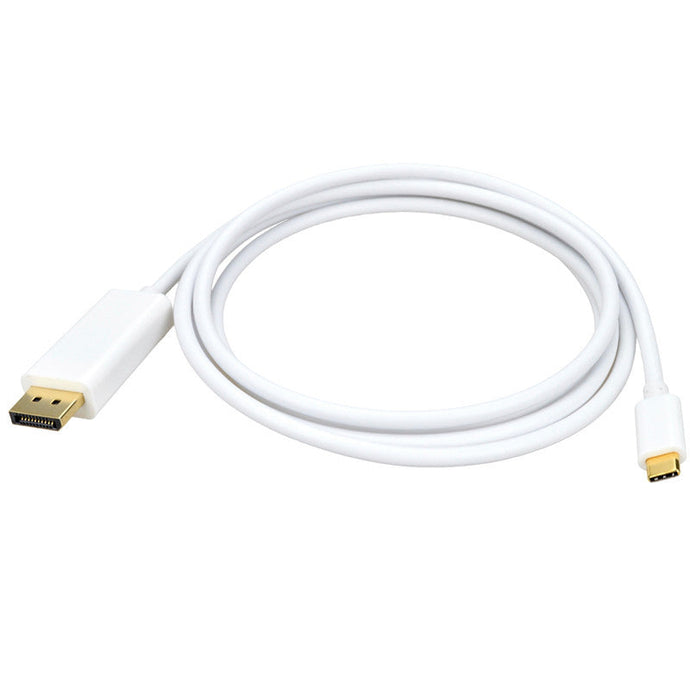 4XEM USB-C to DisplayPort Cable - 6FT - White