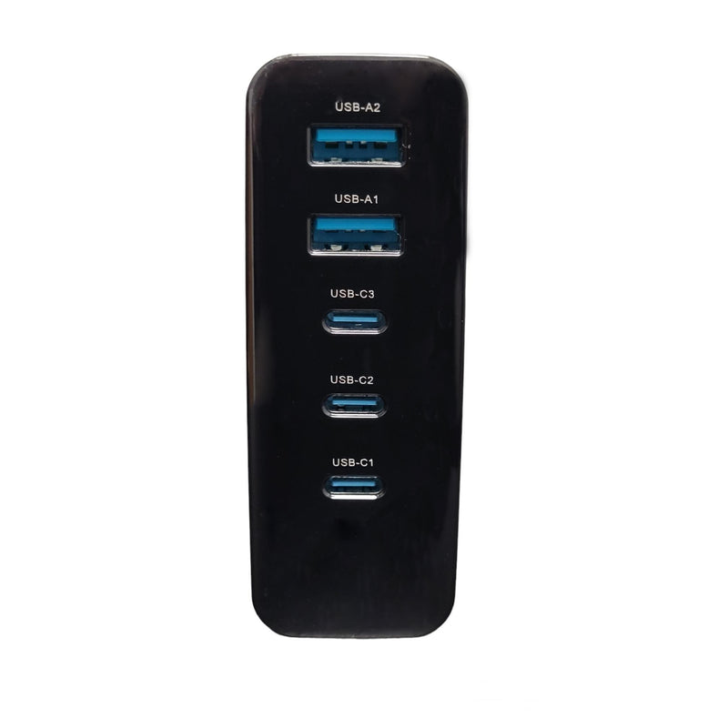 Load image into Gallery viewer, 4XEM GaN 140W GAN Power Delivery Charger Quintuple Output With Display