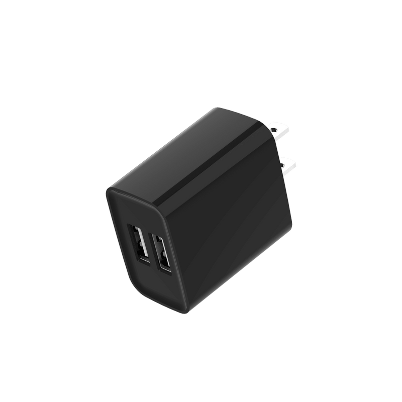 Load image into Gallery viewer, 4XEM 12W Dual USB-A Charger - Black