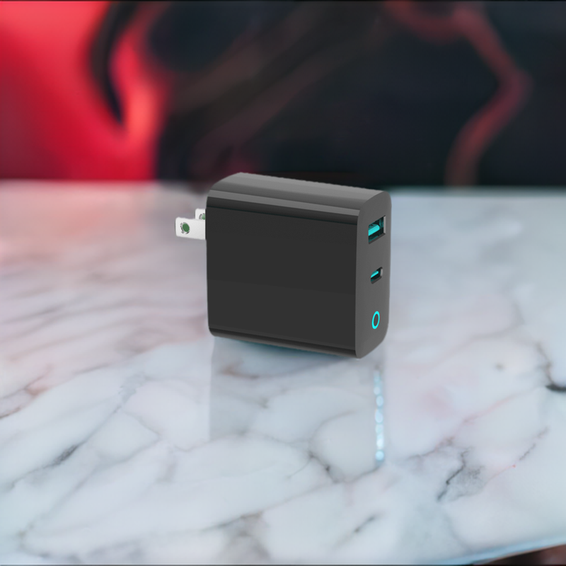 Load image into Gallery viewer, 4XEM 45W GAN Charger USB-C + USB-A - Black