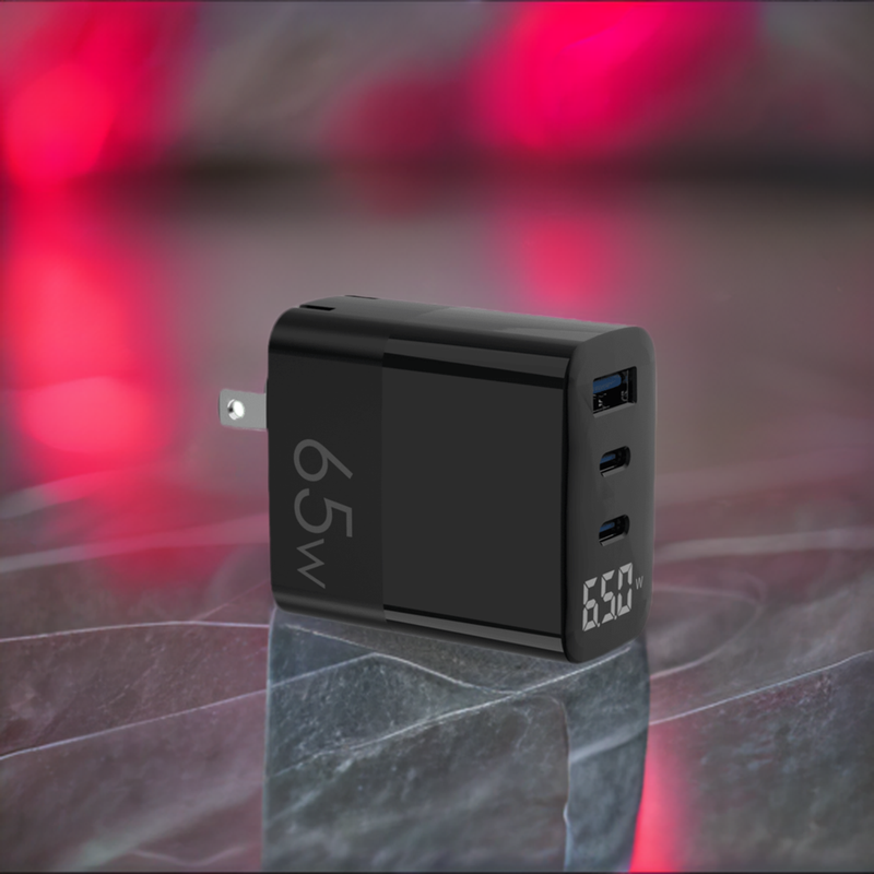 Load image into Gallery viewer, 4XEM 65W GaN Wall Charger Triple Output with Display