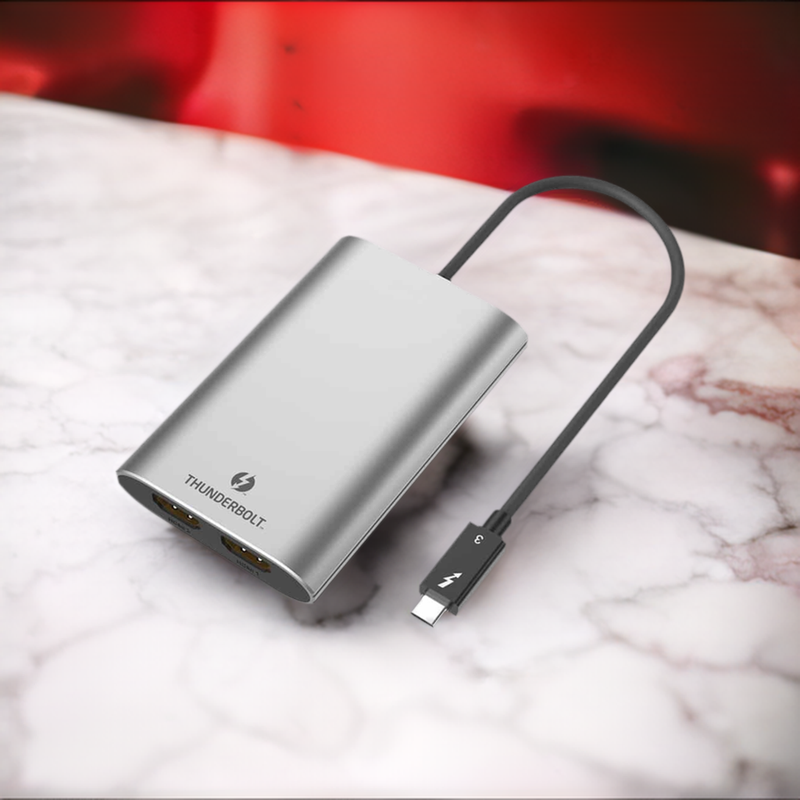 Load image into Gallery viewer, 4XEM Type-C Thunderbolt to Dual HDMI Display Adapter