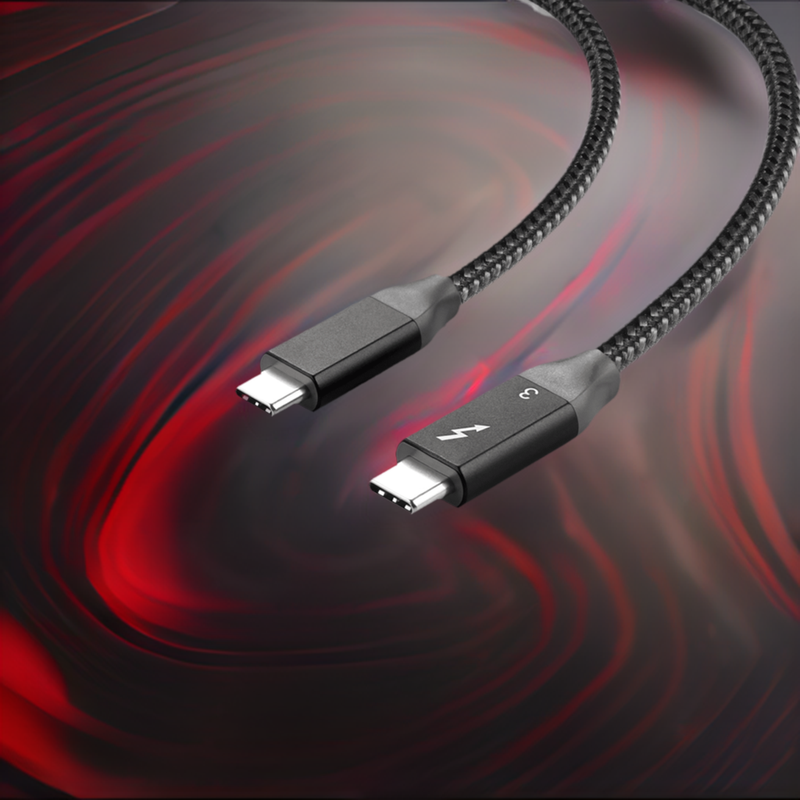 Load image into Gallery viewer, 4XEM 20Gbps 2M Thunderbolt 3 Braided cable