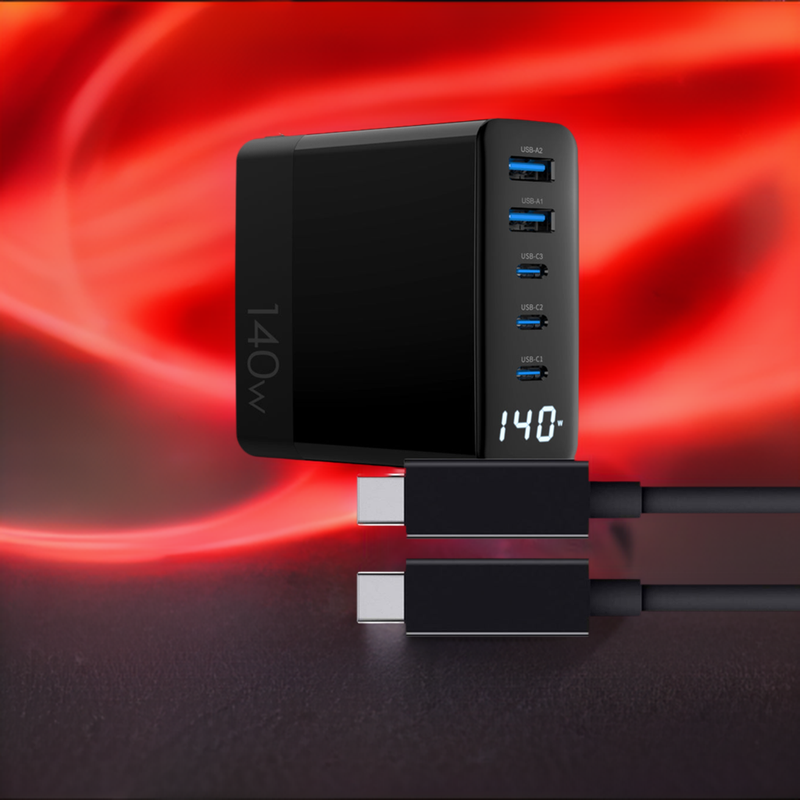 Load image into Gallery viewer, 4XEM 140W 6FT USB-C to USB-C Laptop GaN Charging Kit