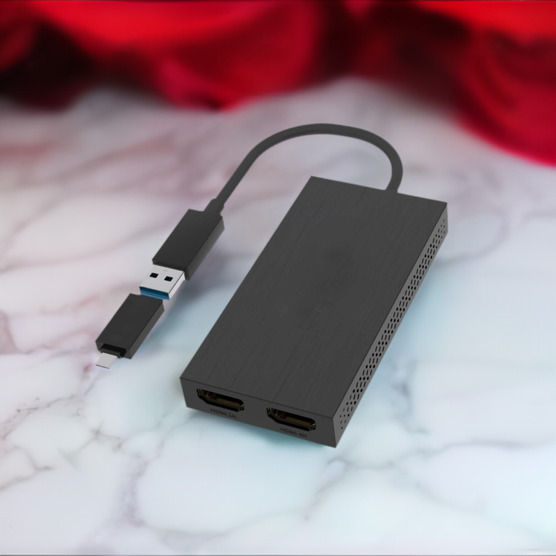 Load image into Gallery viewer, 4XEM USB 3.0 to Dual HDMI 4K Display Adapter