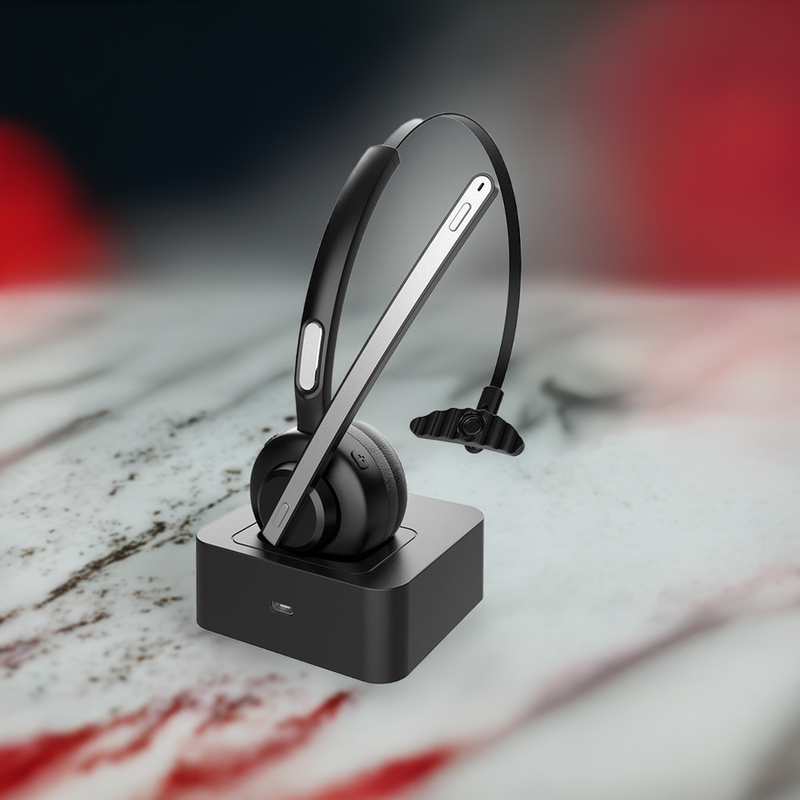 Load image into Gallery viewer, 4XEM Bluetooth Wireless Office Headset with Charging Base
