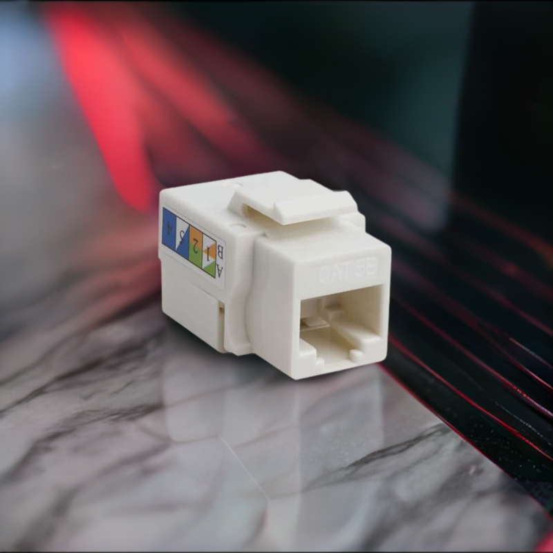 Load image into Gallery viewer, 4XEM Cat5e RJ45 Keystone Jack UTP 110-Type (White)