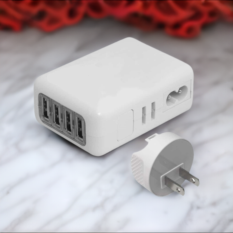 Load image into Gallery viewer, 4XEM Universal USB Power Adapter/Wall Charger for all USB devices 4Port