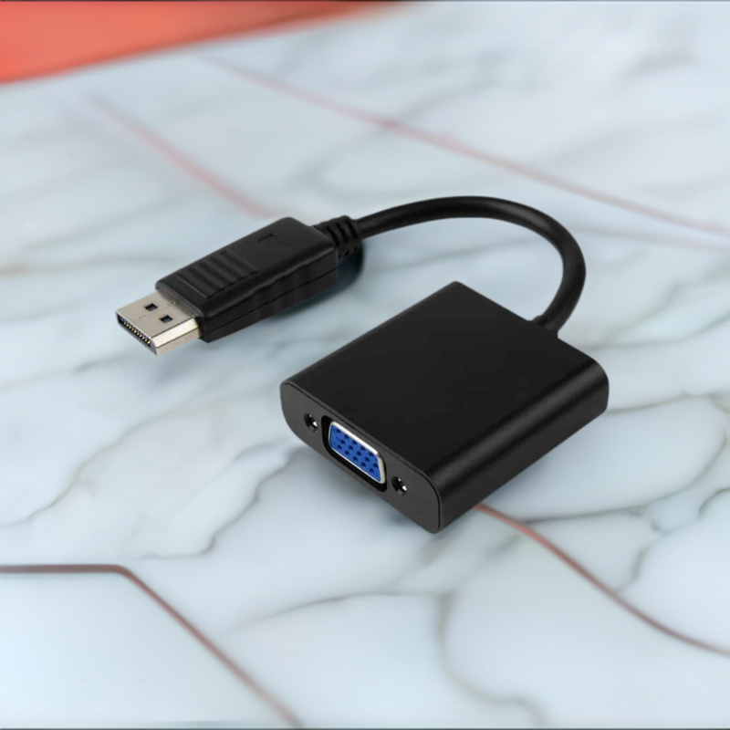 Load image into Gallery viewer, 4XEM 9in DisplayPort To VGA M/F Adapter Cable-Black