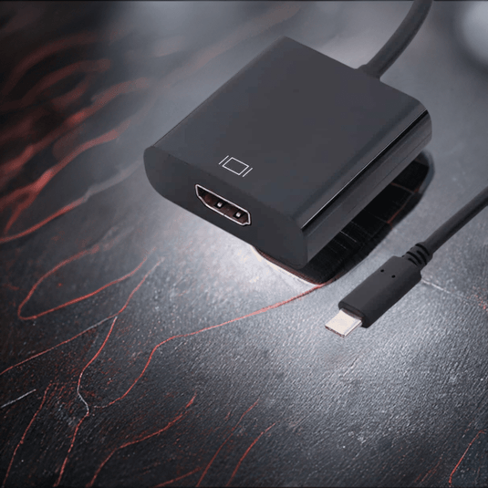 4XEM USB-C to HDMI Adapter-Black 10 inch