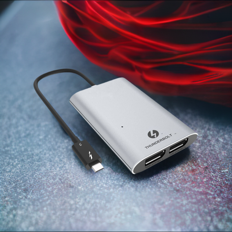 Load image into Gallery viewer, 4XEM Type-C Thunderbolt to Dual DisplayPort Display Adapter
