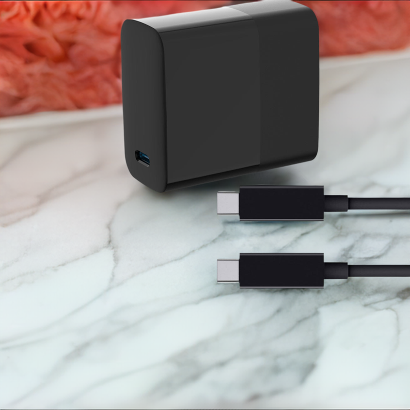 Load image into Gallery viewer, 4XEM 65W 6FT USB-C to USB-C Laptop GaN Charging Kit – Black