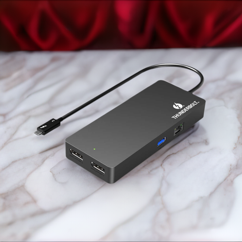 Load image into Gallery viewer, 4XEM Thunderbolt 3 Dual 4K Mini Docking Station (Dual DisplayPort)