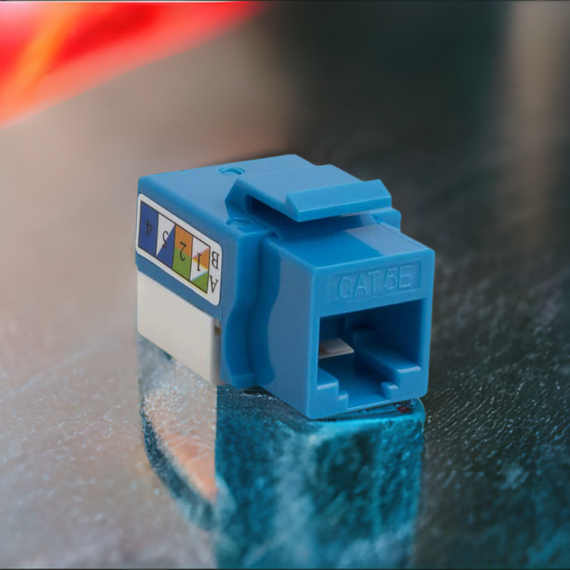 Load image into Gallery viewer, 4XEM Cat5e RJ45 Keystone Jack UTP 110-Type (Blue)