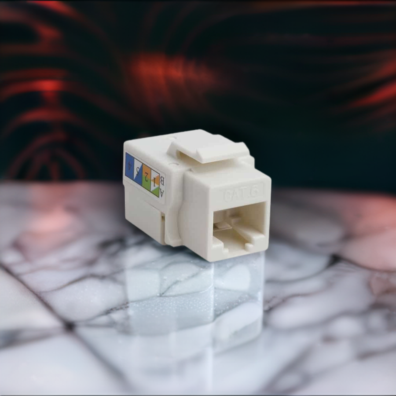 Load image into Gallery viewer, 4XEM Cat6 RJ45 Keystone Jack UTP 110-Type (White)